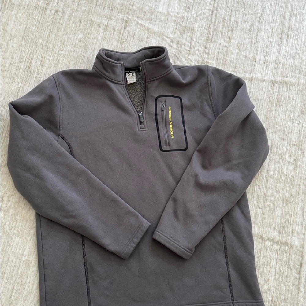 Under Armour Charcoal Quarter-Zip Fleece
